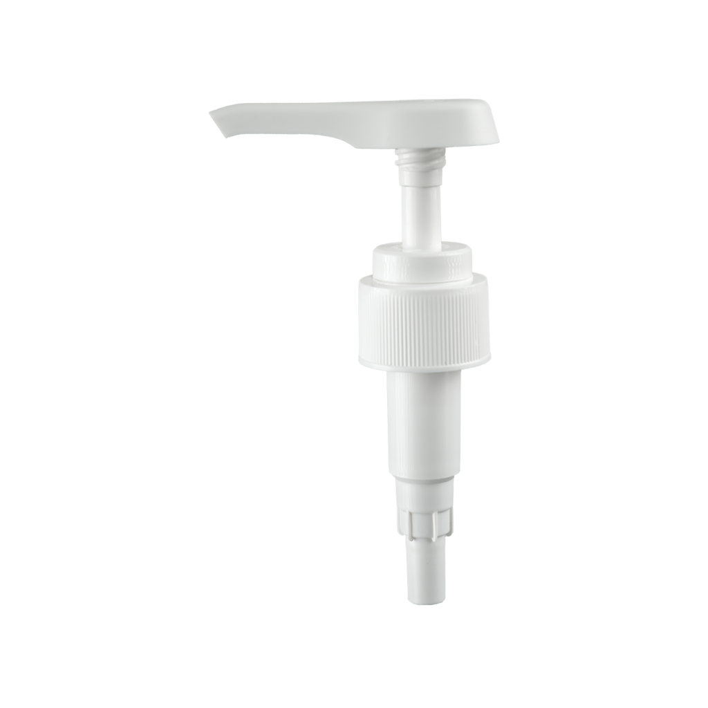 Defne Shampoo Plastic Pump Dispenser 4 CC 28mm White Front